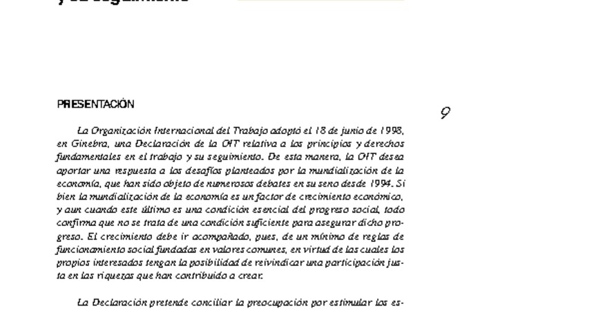 3. OIT derechos fundamentales en el trabajo 1998