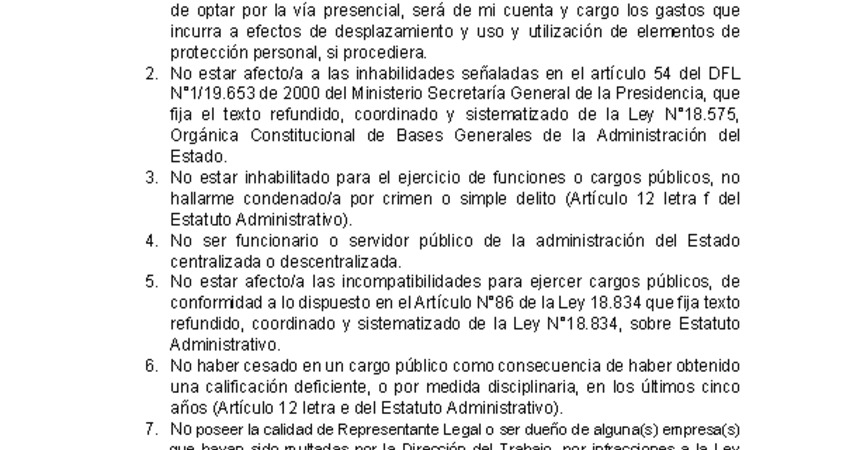 Declaración Anual de Ratificación de Cumplimiento de Requisitos