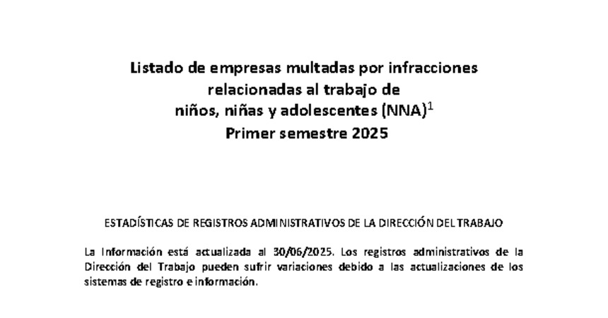 Primer Semestre de 2025