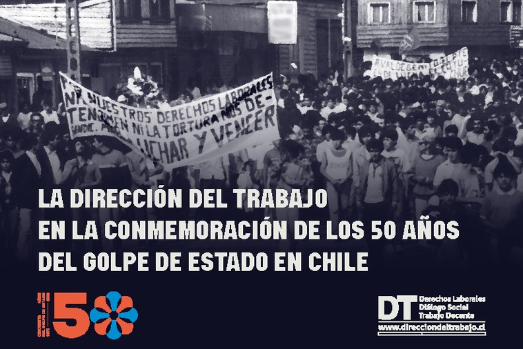 La Dirección del Trabajo en la conmemoración de los 50 años del Golpe de Estado en Chile
