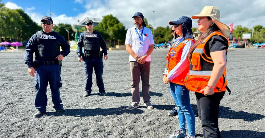 DRT de La Araucanía detecta irregularidades y suspende labores de once trabajadores de establecimientos ubicados en playa Grande en Pucón