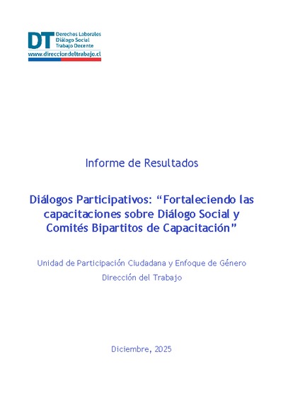 Informe de Resultados Diálogos Participativos