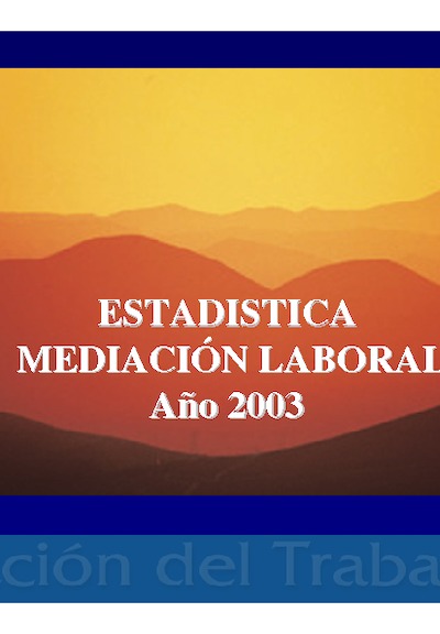 Estadísticas de Mediación 2003