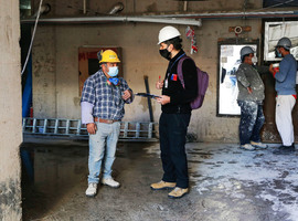 DT fiscalizó medidas de seguridad en construcción de edificio en Santiago Centro