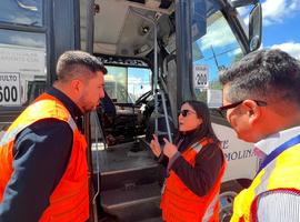 Dirección del Trabajo fiscalizó a buses de la locomoción colectiva en Talca y detectó infracciones por informalidad laboral y deficientes condiciones higiénicas