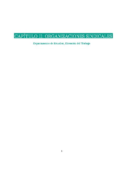 Compendio de Series Estadísticas 2023 Capítulo 2: Organizaciones Sindicales