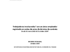 Informe Mensual de Terminaciones de Contrato de Trabajo - Octubre 2024