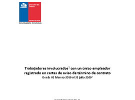 Cartas de aviso de término de contrato - Julio 2026