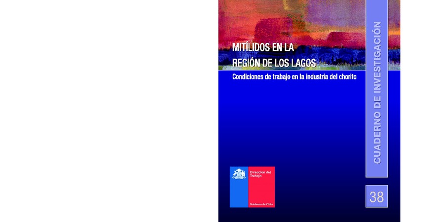 Cuaderno de Investigación Nº38 Mitílidos en la región de Los Lagos - Condiciones de trabajo en la industria del chorito